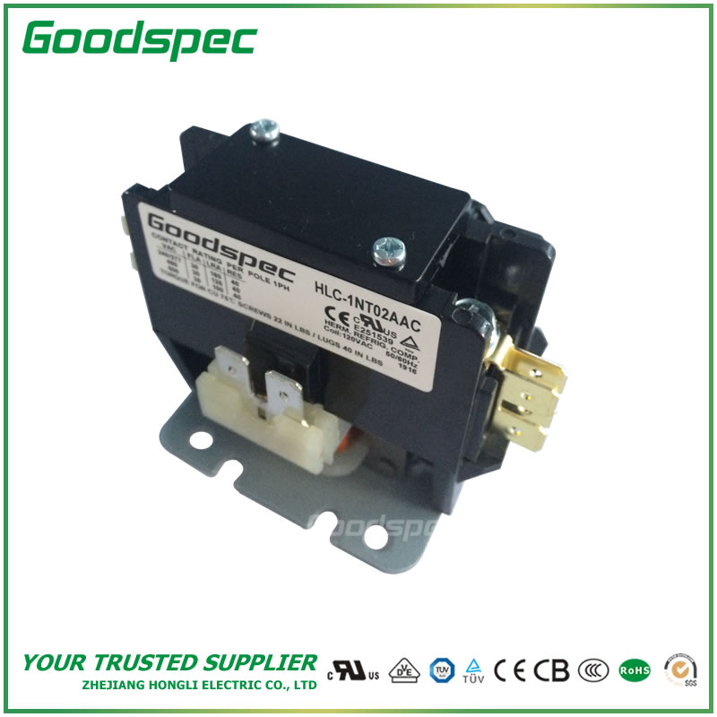 HLC-1NT02AAC.jpg GC-1NT02AAC(1P/30A/120VAC) DEFINITE PURPOSE CONTACTOR
