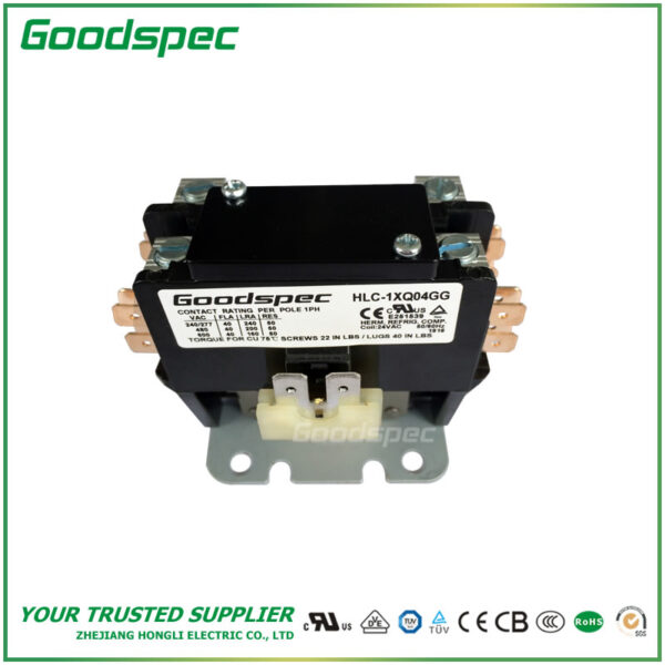 HLC-1XQ04GG-002.jpg C-1XQ04GG(1P/40A/24VAC) Definite Purpose Contactor