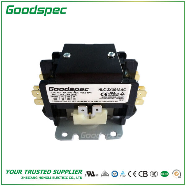 HLC-2XU01AAC-003.jpg HLC-2XU01AAC(2P/25A/208-240VAC) Definite Purpose Contactor