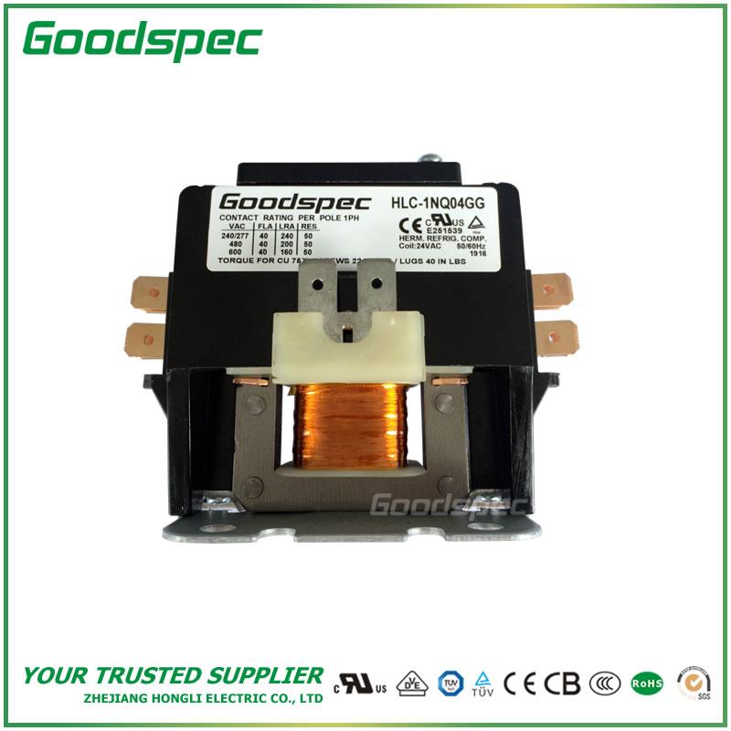 HLC-1NQ04GG(1P/40A/24VAC) DEFINITE PURPOSE CONTACTOR