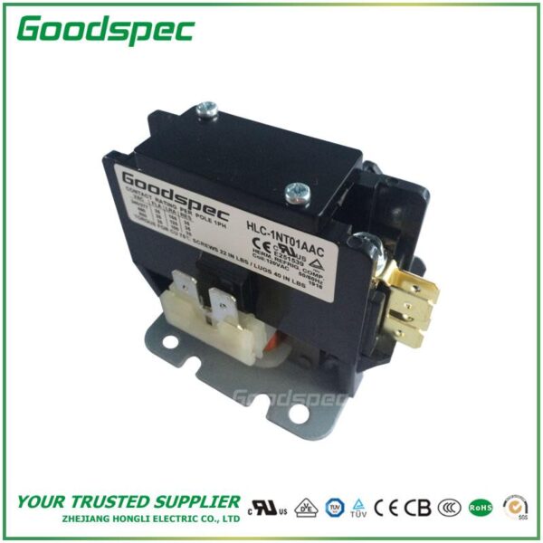 products-HLC-1NT01AAC.jpg HLC-1NT01AAC(1P/25A/120VAC) Definite Purpose Contactor