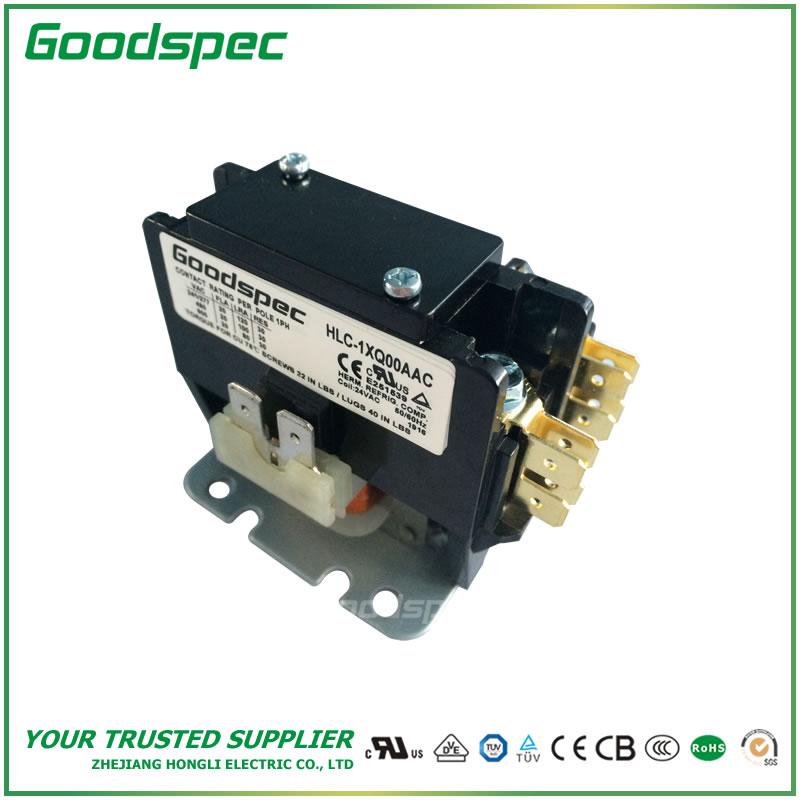 HLC-1XQ00AAC(1P/20A/24VAC) Definite Purpose Contactor