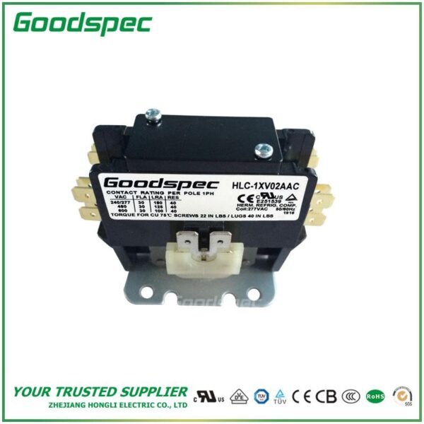 HLC-1XV02AAC(1P/30A/277VAC) Definite Purpose Contactor