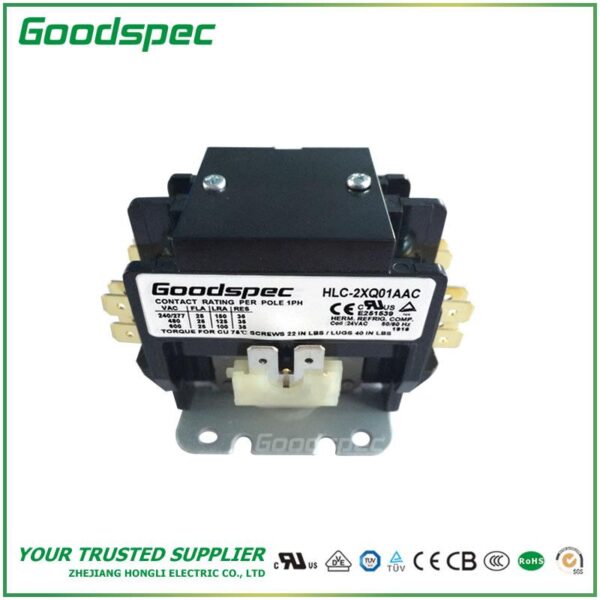products-HLC-2XQ01AAC-003.jpg HLC-2XQ01AAC(2P/25A/24VAC)Definite Purpose Contactor