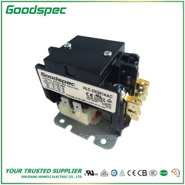 products-HLC-2XQ01AAC.jpg HLC-2XQ01AAC(2P/25A/24VAC)Definite Purpose Contactor