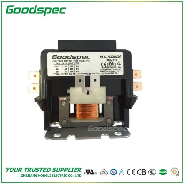 products-HLC-2XQ04GG.jpg GC-2XQ04GG (2POLES/40A/24VAC) DEFINITE PURPOSE CONTACTOR