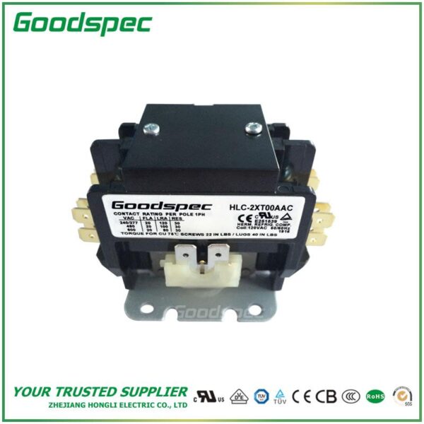 C-2XT00AAC(2P/20A/120VAC)Definite Purpose Contactor