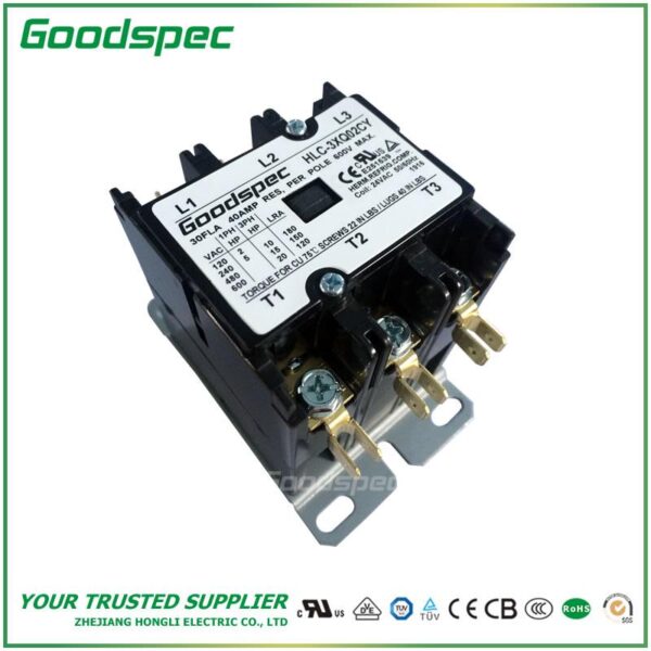 products-HLC-3XQ02CY.jpg C-3XQ02CY(3P/30A/24VAC)DEFINITE PURPOSE CONTACTOR