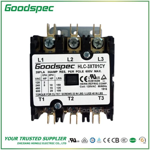 productos-HLC-3XT01CY-001.jpg HLC-3XT01CY(3P/25A/120VAC)DEFINITE PURPOSE CONTACTOR