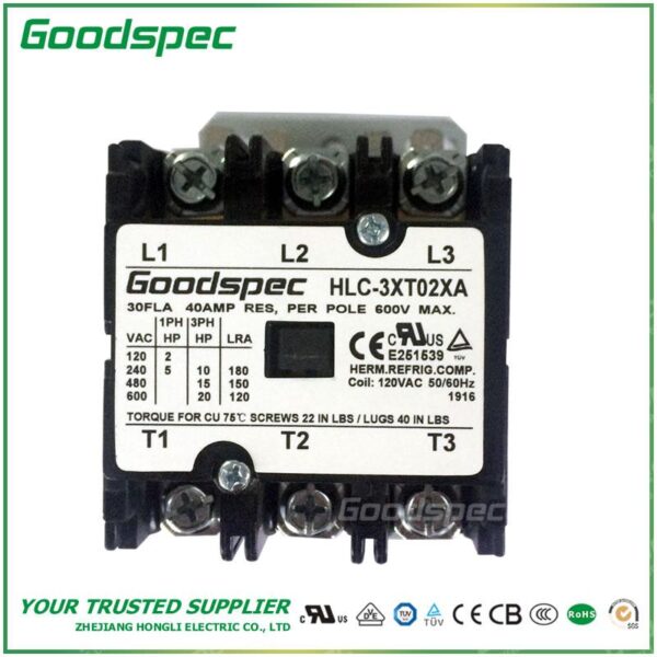 productos-HLC-3XT02XA-002.jpg HLC-3XT02XA (3POLES/30A/120VAC) DEFINITE PURPOSE CONTACTOR