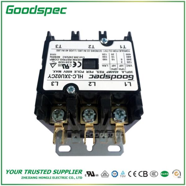 GC-3XU02CY(3P/30A/208-240VAC)DEFINITE PURPOSE CONTACTOR