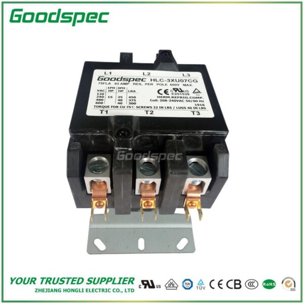 products-HLC-3XU07CG-002.jpg HLC-3XU07CG(3P/75A/208-240VAC)DEFINITE PURPOSE CONTACTOR
