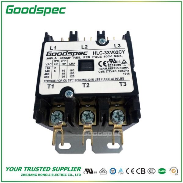 productos-HLC-3XV02CY-003.jpg HLC-3XV02CY(3P/30A/277VAC)DEFINITE PURPOSE CONTACTOR
