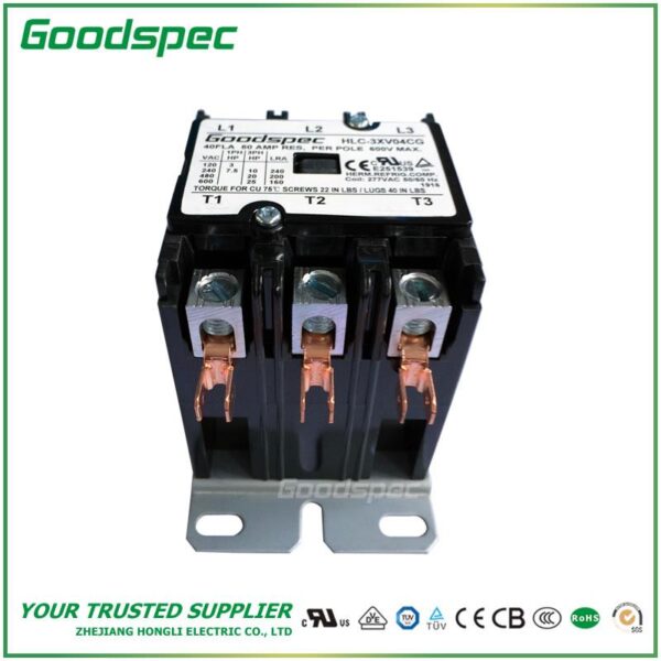 HLC-3XV04CG(3P/40A/277VAC) DEFINITE PURPOSE CONTACTOR