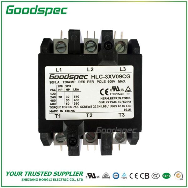 products-HLC-3XV09CG-001.jpg HLC-3XV09CG(3P/90A/277VAC)DEFINITE PURPOSE CONTACTOR