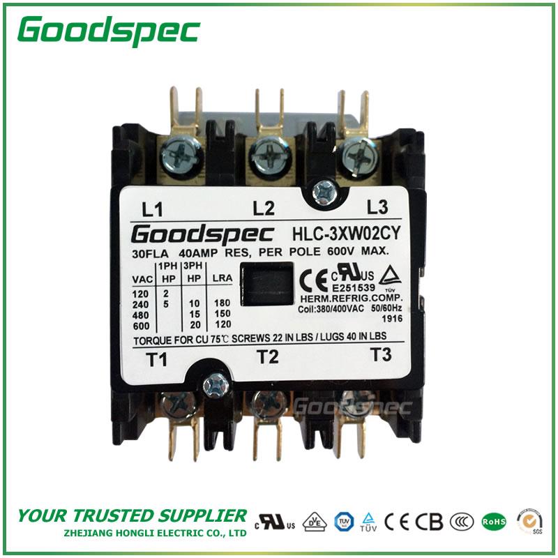products-HLC-3XW02CY-001.jpg HLC-3XW02CY(3P/30A/380-400VAC) Definite Purpose Contactor