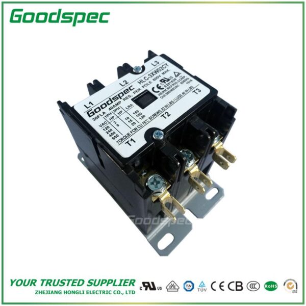products-HLC-3XW02CY.jpg HLC-3XW02CY(3P/30A/380-400VAC) Definite Purpose Contactor
