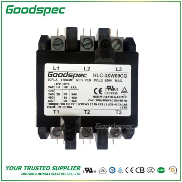 products-HLC-3XW09CG-001.jpg HLC-3XW09CG(3P/90A/380-400VAC)DEFINITE PURPOSE CONTACTOR