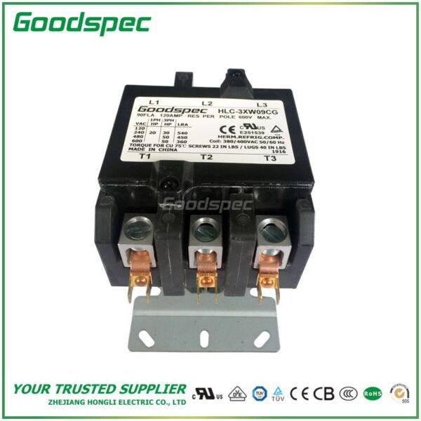 products-HLC-3XW09CG-002.jpg HLC-3XW09CG(3P/90A/380-400VAC)DEFINITE PURPOSE CONTACTOR