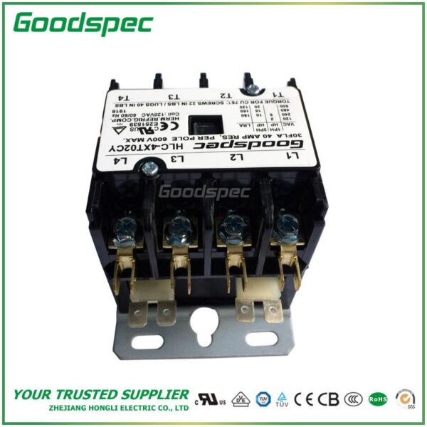 products-HLC-4XT02CY-004.jpg HLC-4XT02CY(4P/30A/120V) DEFINITE PURPOSE CONTACTOR