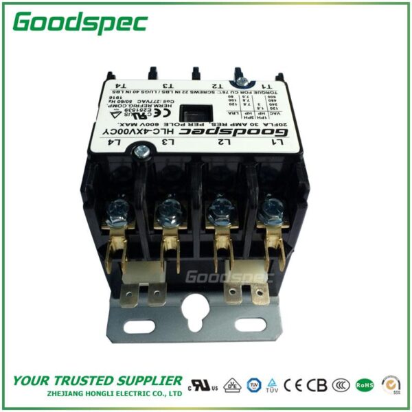 products-HLC-4XV00CY-003.jpg HLC-4XV00CY(4P/20A/277V)DEFINITE PURPOSE CONTACTOR