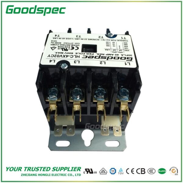 products-HLC-4XV02CY-003.jpg HLC-4XV02CY(4P/30A/277V)DEFINITE PURPOSE CONTACTOR
