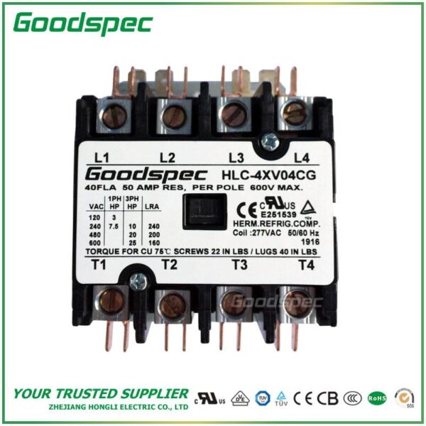 products-HLC-4XV04CG-001.jpg HLC-4XV04CG(4P/40A/277VAC)DEFINITE PURPOSE CONTACTOR