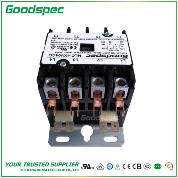 products-HLC-4XV04CG-002.jpg HLC-4XV04CG(4P/40A/277VAC)DEFINITE PURPOSE CONTACTOR